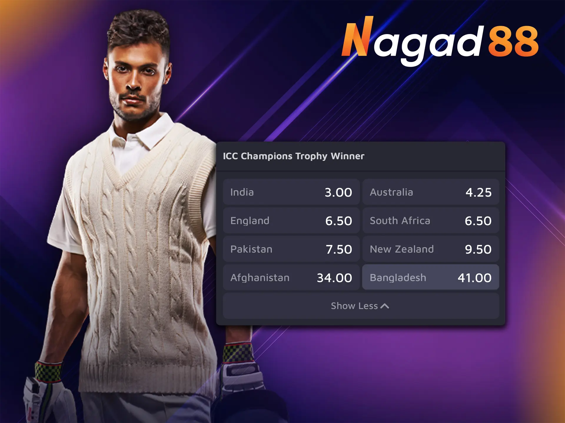 Users choose bookmaker Nagad88 for its high odds and stability.