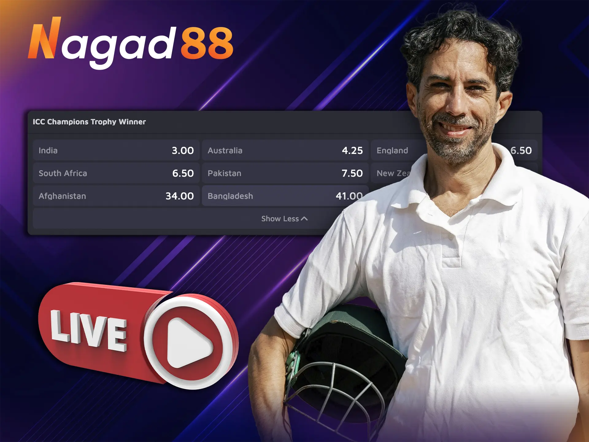Fast loading and high resolution when watching ICC matches will provide you with the website of bookmaker Nagad88.