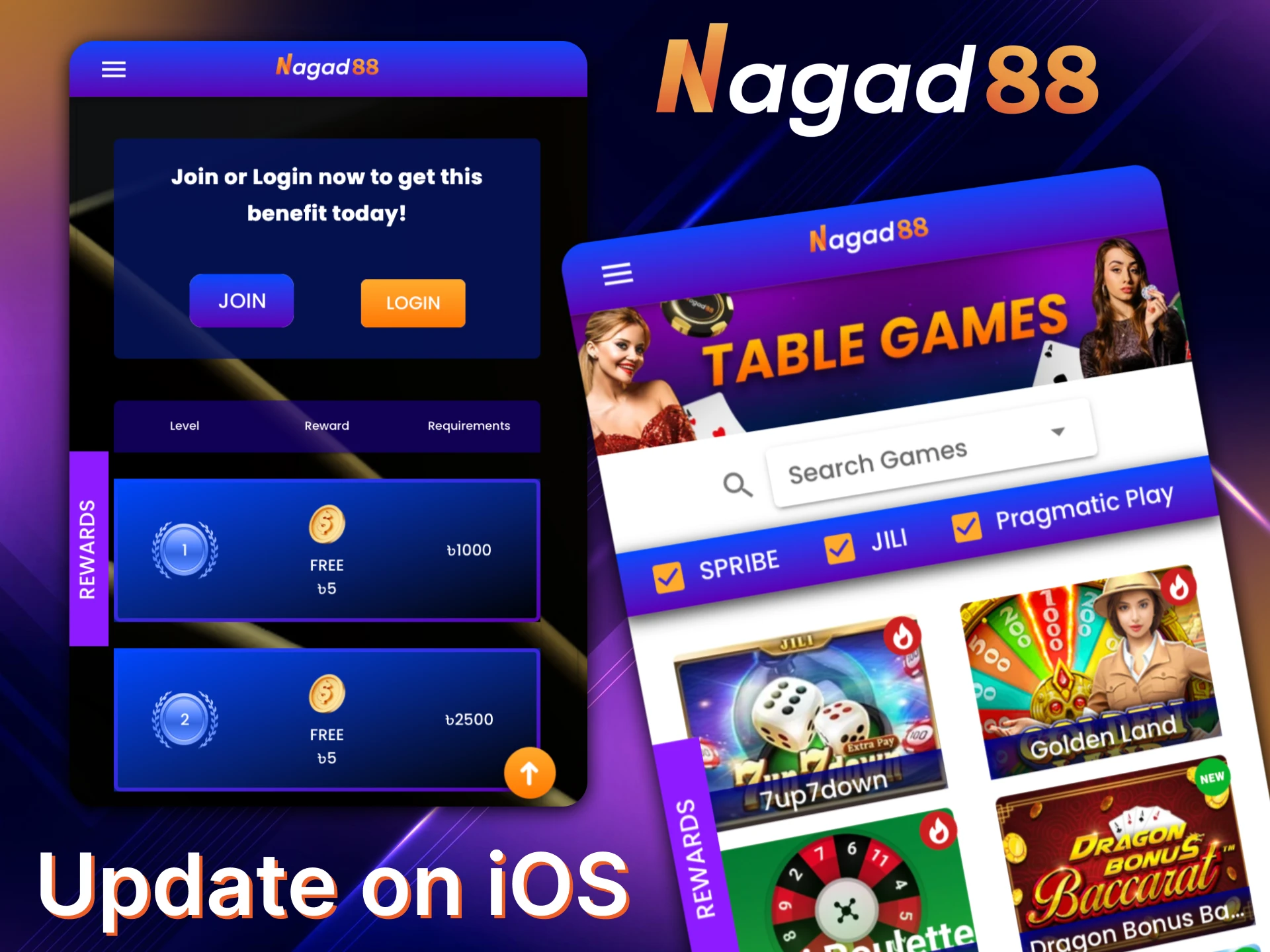 Refresh your Nagad88 app on iOS to enjoy improved mobile performance.