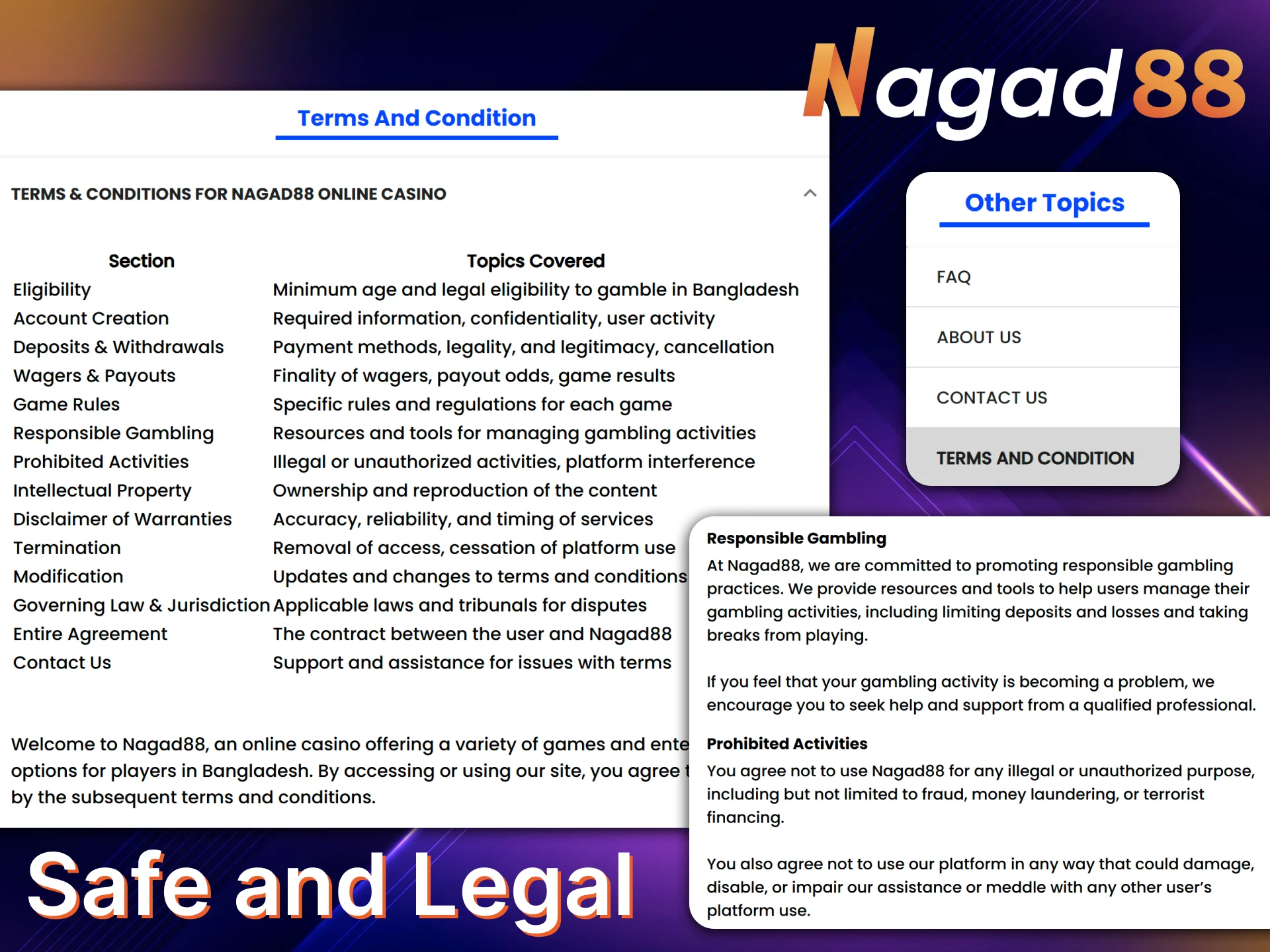 Ensure your peace of mind on the safe Nagad88 legal platform.